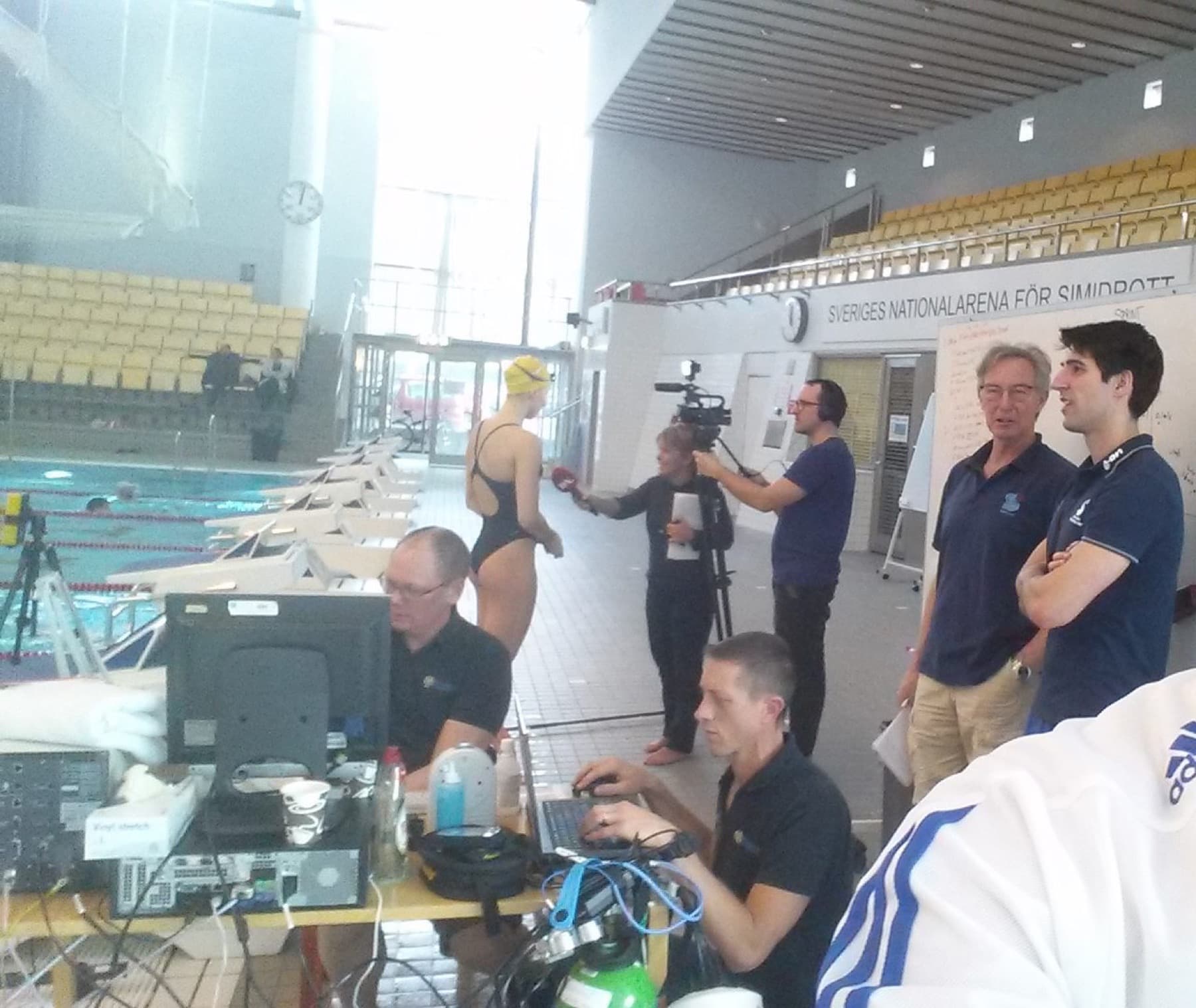 Analysis rig, Swedish national swimming arena.