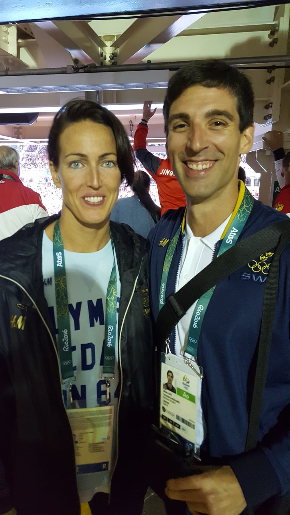 With Therese Alshammar.